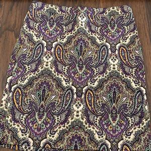 J.Crew Paisley Pencil Skirt